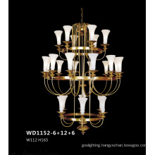 European Style Decorative Brass Candle Chandelier (WD1152-6+12+6)